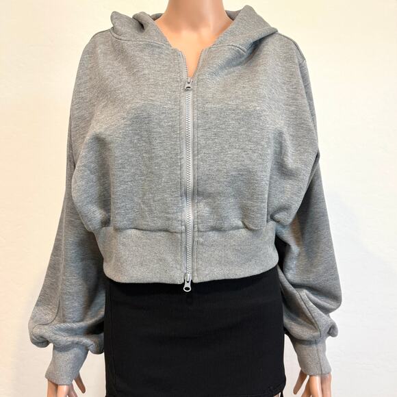 Commense large cropped hoodie sweatshirt double zip SP 2674 - Picture 11 of 13